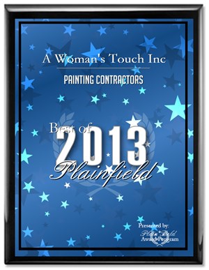 2013 Best in Business Award for A Womans Touch Painting And Decorating